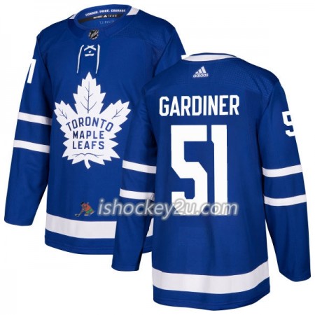 Mænd NHL Toronto Maple Leafs Trøje Jake Gardiner 51 Adidas 2017-2018 Blå Authentic